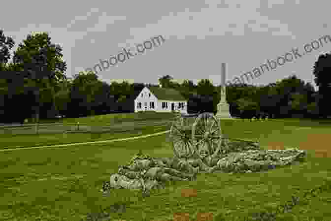 A Panoramic View Of The Antietam Battlefield, With The Sunken Road And Dunker Church In The Foreground Landscape Turned Red: The Battle Of Antietam