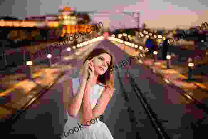 A Young Woman Stands On A Bridge, Looking Out Over The Water. She Is Dressed In A White Dress And Has Long, Flowing Hair. The Bridge Is Old And Dilapidated, And The Water Below Is Dark And Murky. The Woman's Expression Is One Of Sadness And Longing. Waiting To Cross The Bridge
