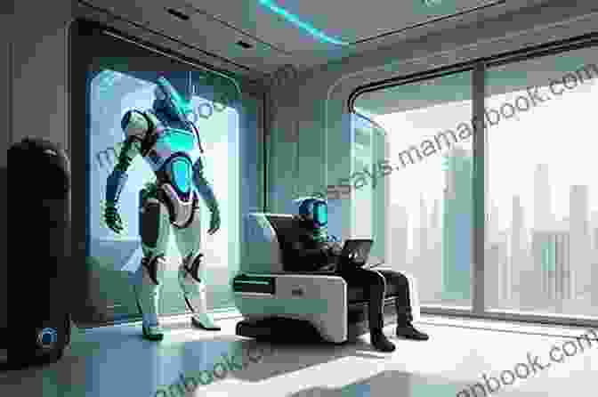 An AI Powered Robot Assistant Interacts With A Human In A Futuristic Setting. Visions Of 2024 Jerry D Young
