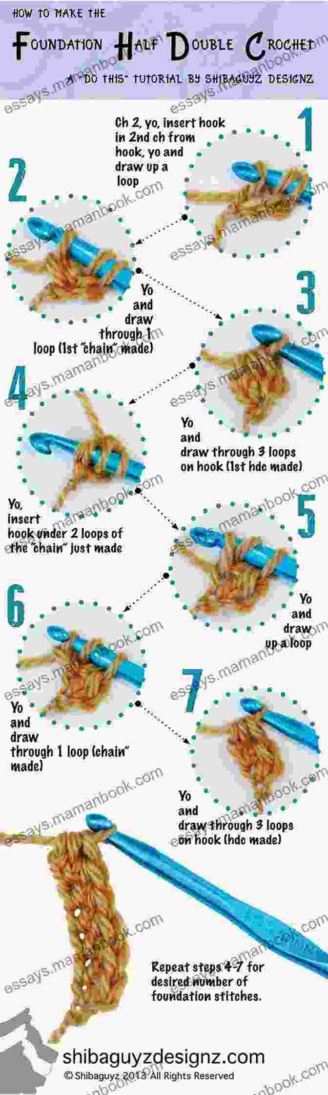 Diagram Of A Half Double Crochet Crochet Every Way Stitch Dictionary: 125 Essential Stitches To Crochet In Three Ways