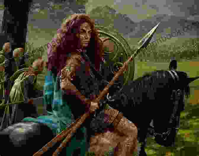 Painting Of Boudica, A Celtic Queen Leading A Rebellion Against Roman Rule, Riding On A Chariot With Flowing Hair And A Determined Gaze. SUMMARY AND REVIEW OF WHEN WOMEN RULED THE WORLD BY KARA COONEY