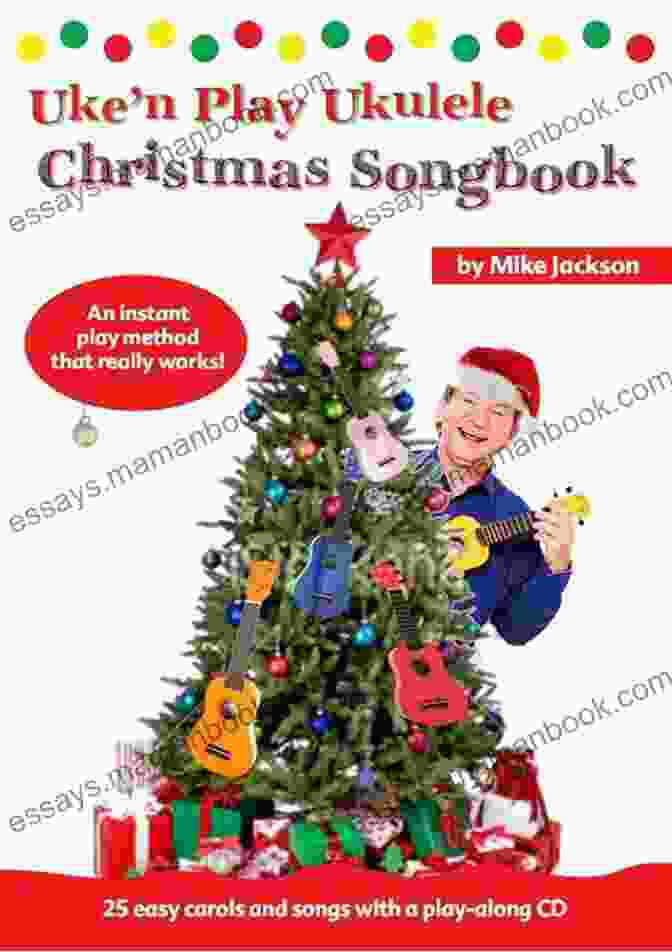 Ukulele Player Holding A Songbook Of Christmas Songs Play Ukulele 24 Arrangements Of Christmas Songs Deutsch English Tabs Online Sounds